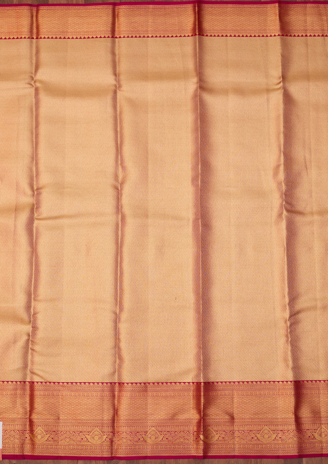 Rani Pink Dharmavaram Tissue Silk Saree With Matching Blouse Piece
