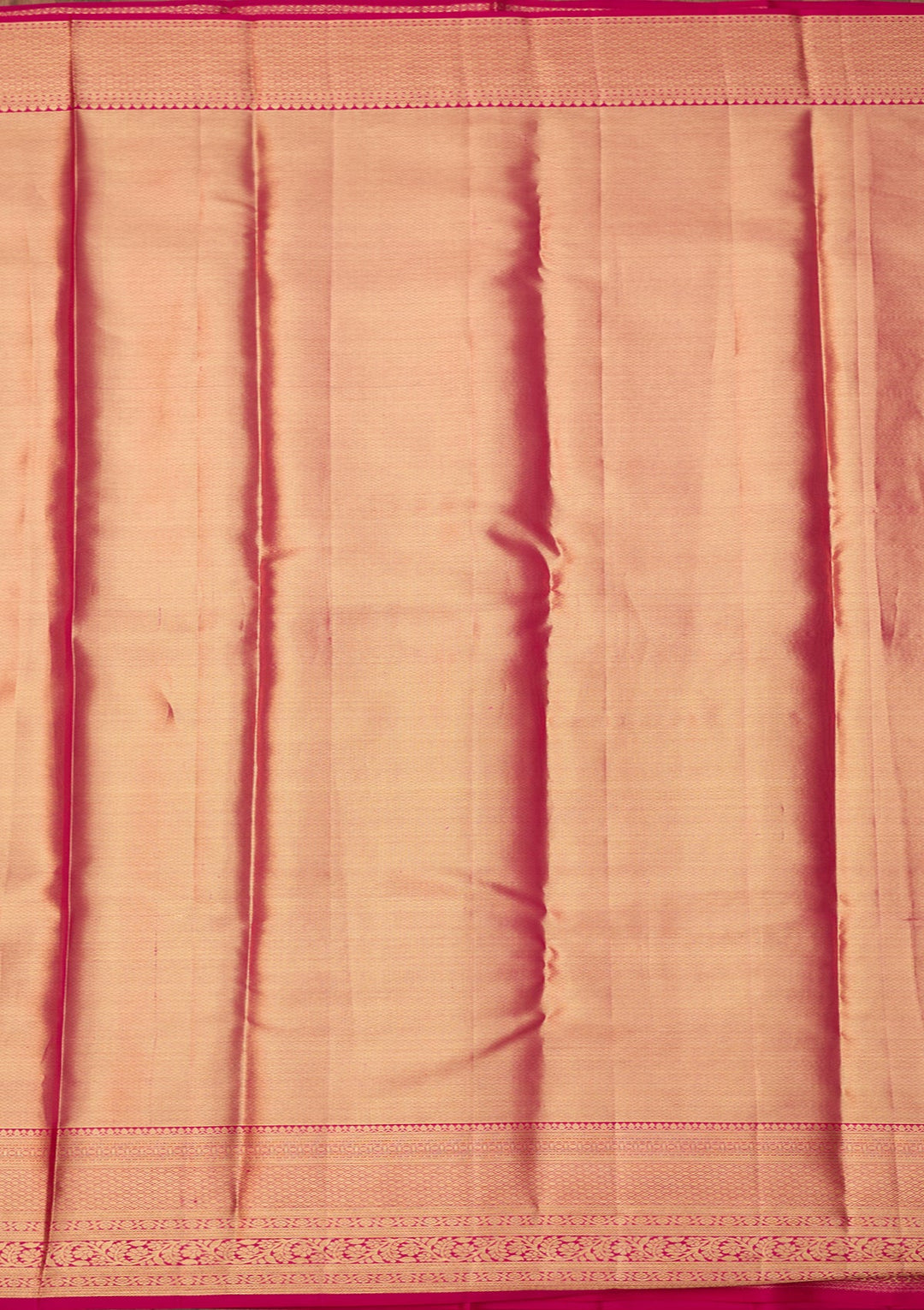 Peach Dharmavaram Tissue Pure Silk Saree With Matching Blouse Piece