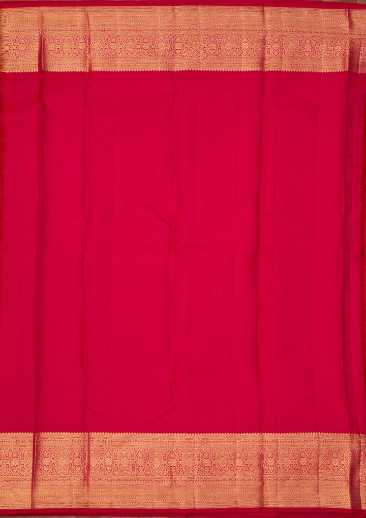 Rani Pink Dharmavaram Pure Silk Saree With Matching Blouse Piece