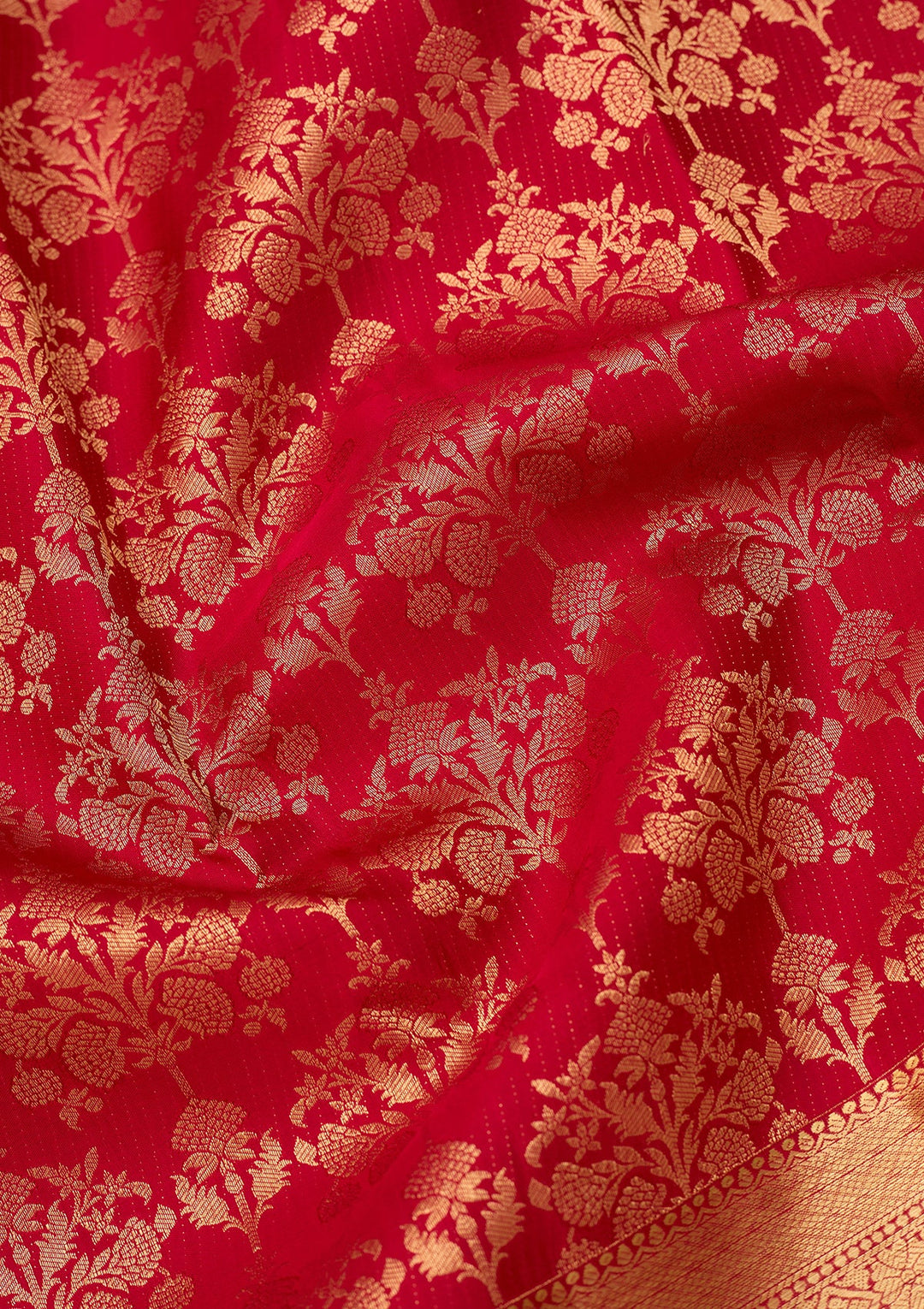 Maroon Dharmavaram Pure Silk Saree With Matching Blouse Piece