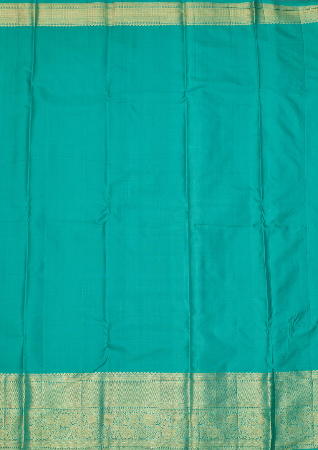 Rama Green Dharmavaram Pure Silk Saree With Matching Blouse Piece