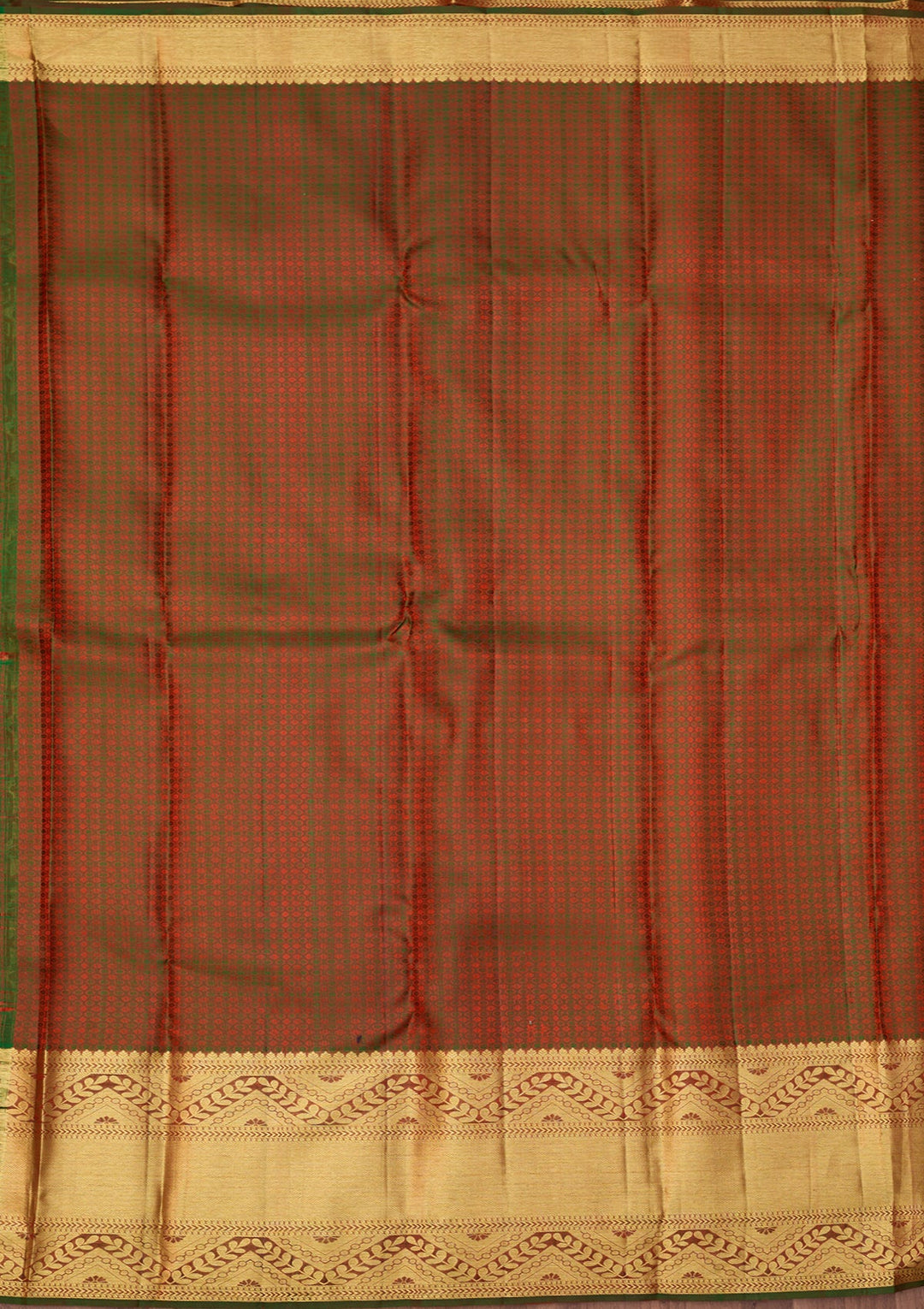 Red Dharmavaram Pure Silk Saree With Matching Blouse Piece