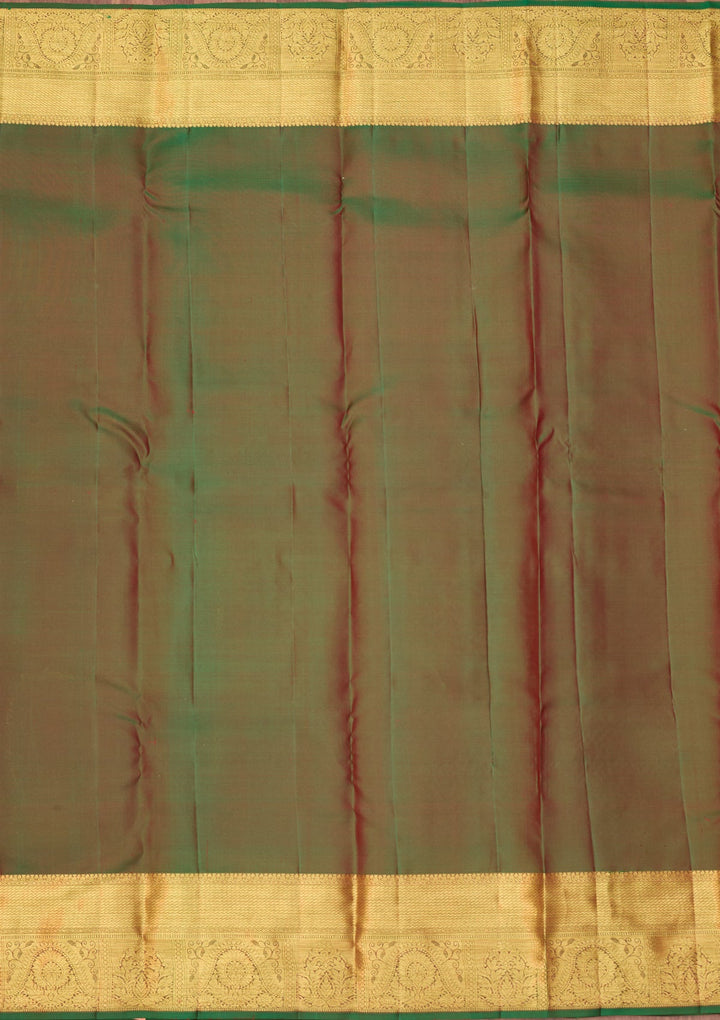 Red Dharmavaram Pure Silk Saree With Matching Blouse Piece