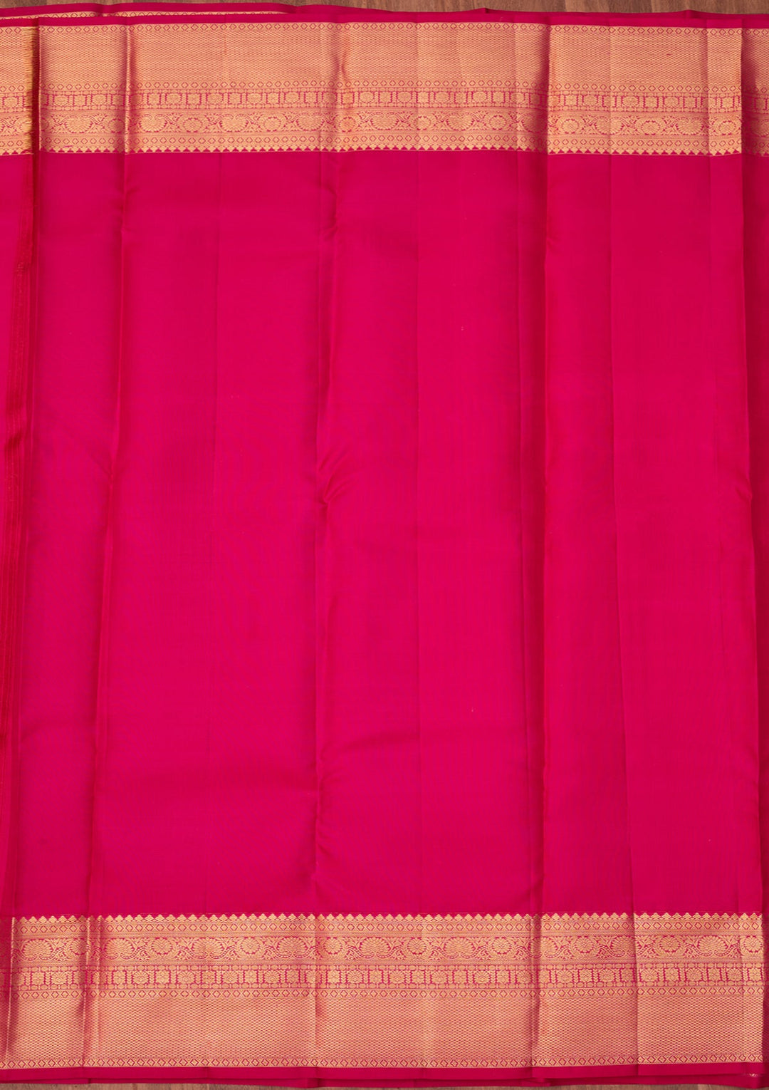 Rani Pink Dharmavaram Pure Silk Saree With Matching Blouse Piece