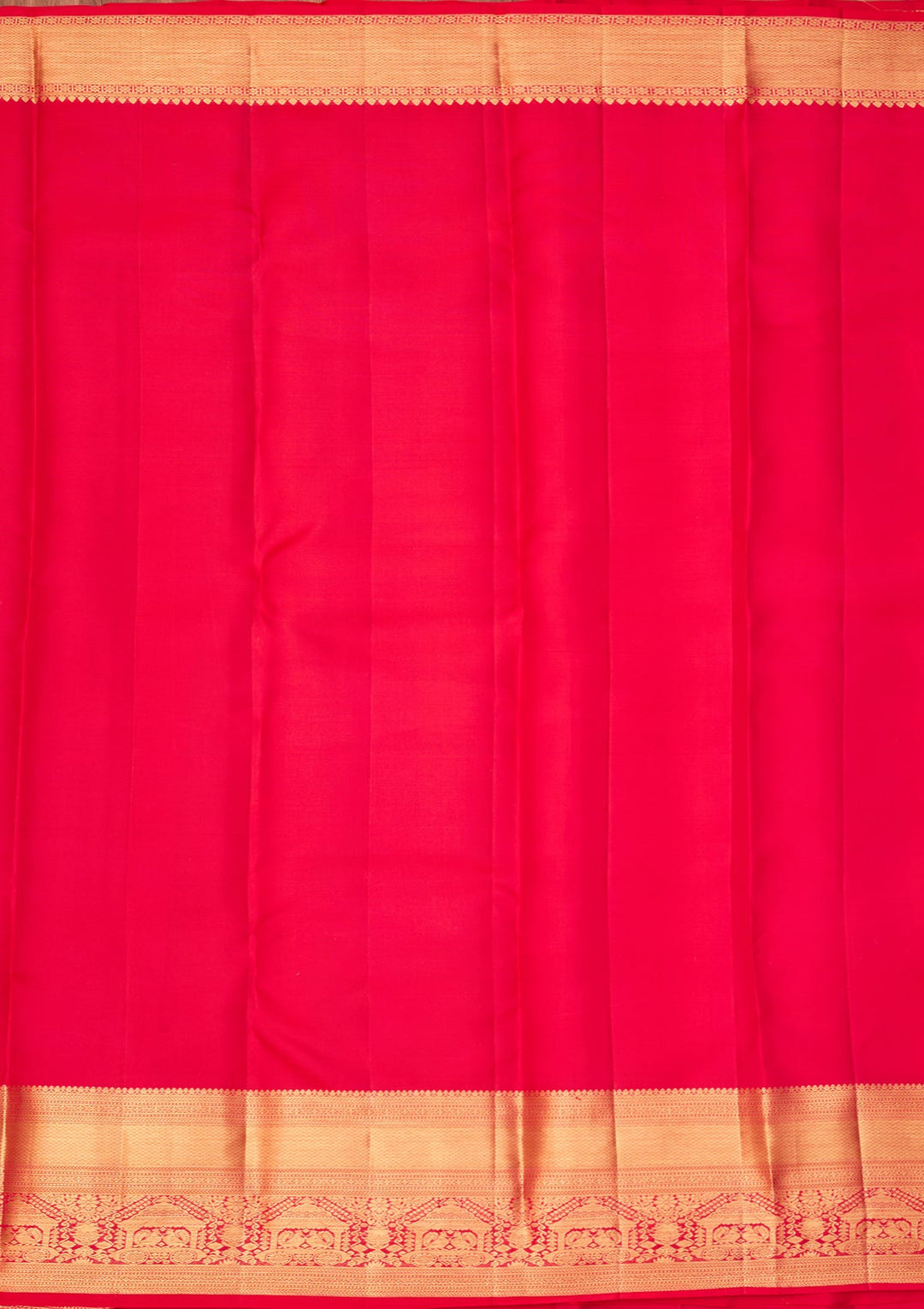 Rani Pink Dharmavaram Pure Silk Saree With Matching Blouse Piece