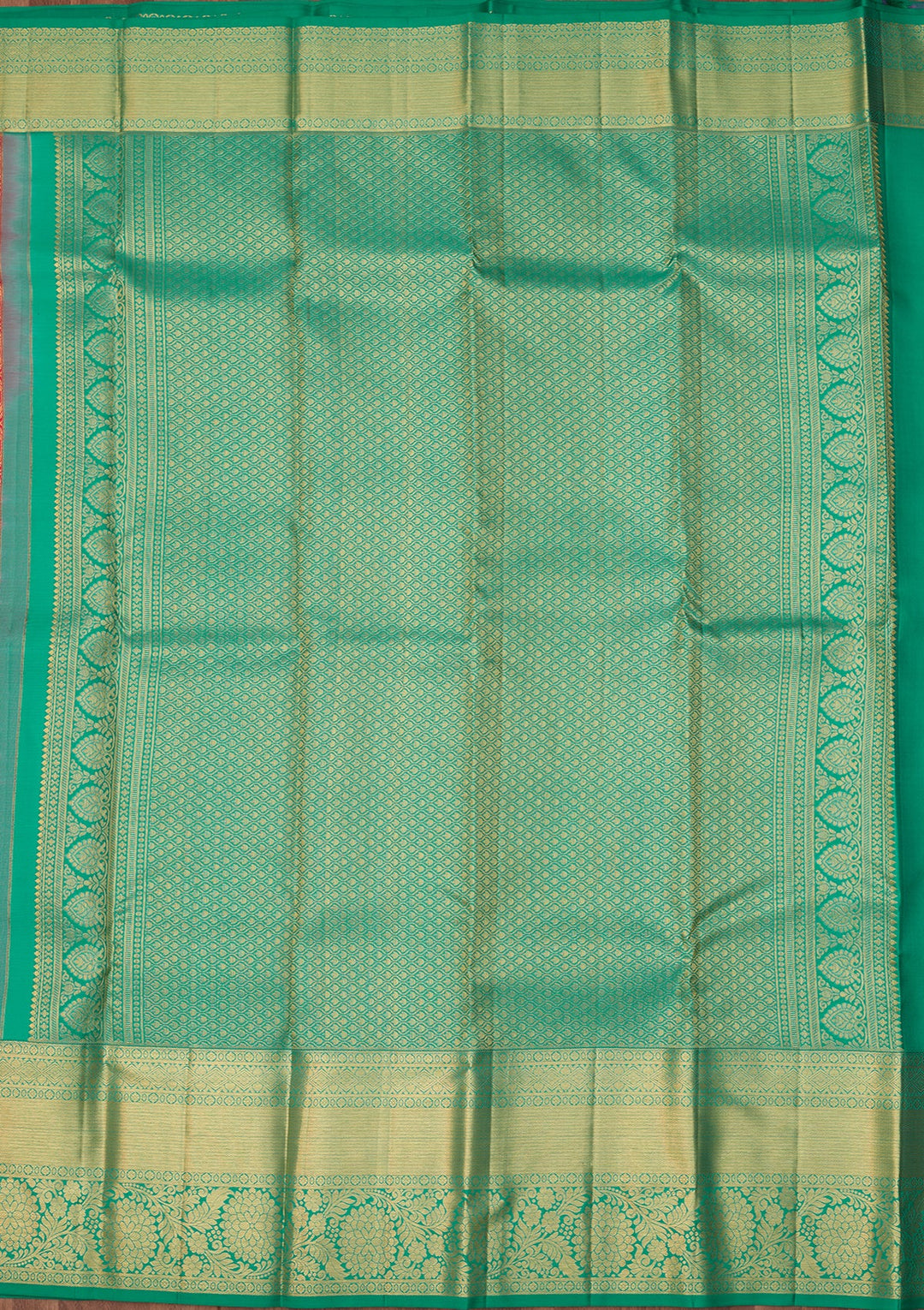 Rani Pink Dharmavaram Pure Silk Saree With Matching Blouse Piece