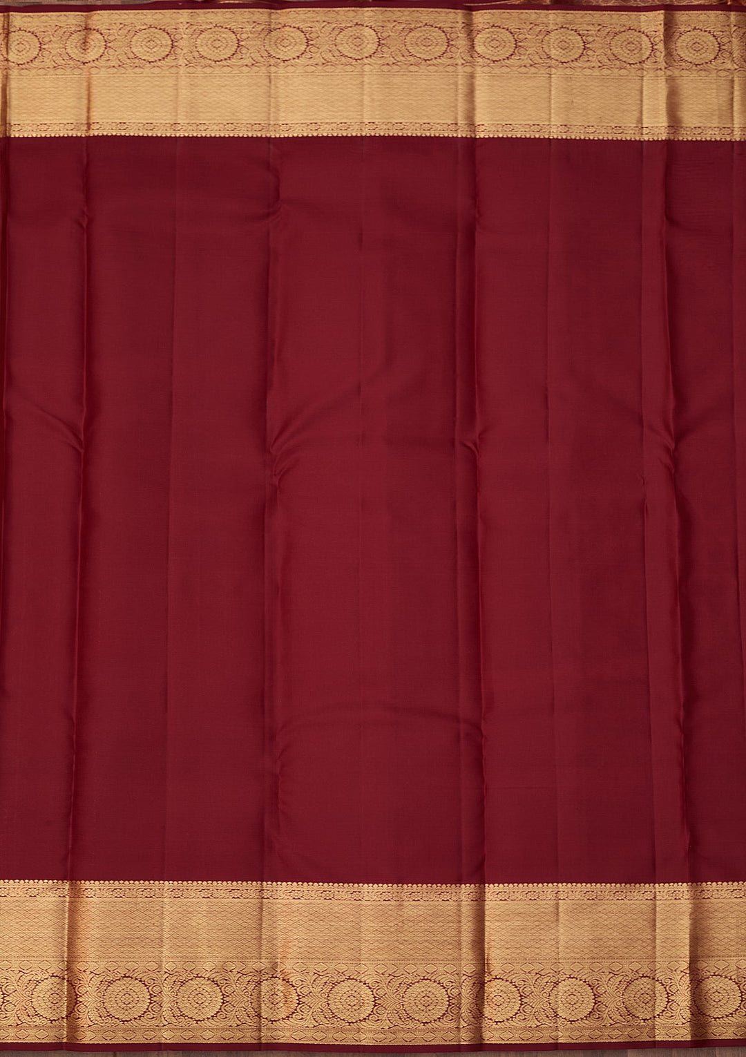 Maroon Dharmavaram Pure Silk Saree With Matching Blouse Piece