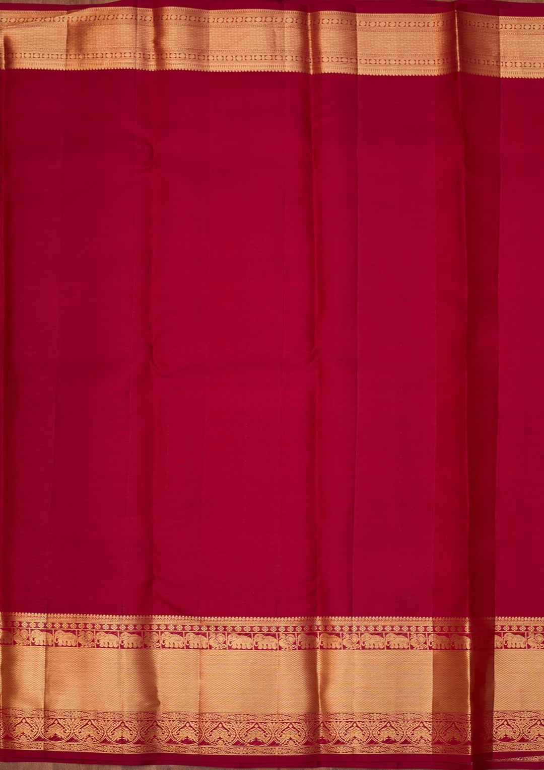 Rani Pink Dharmavaram Pure Silk Saree With Matching Blouse Piece