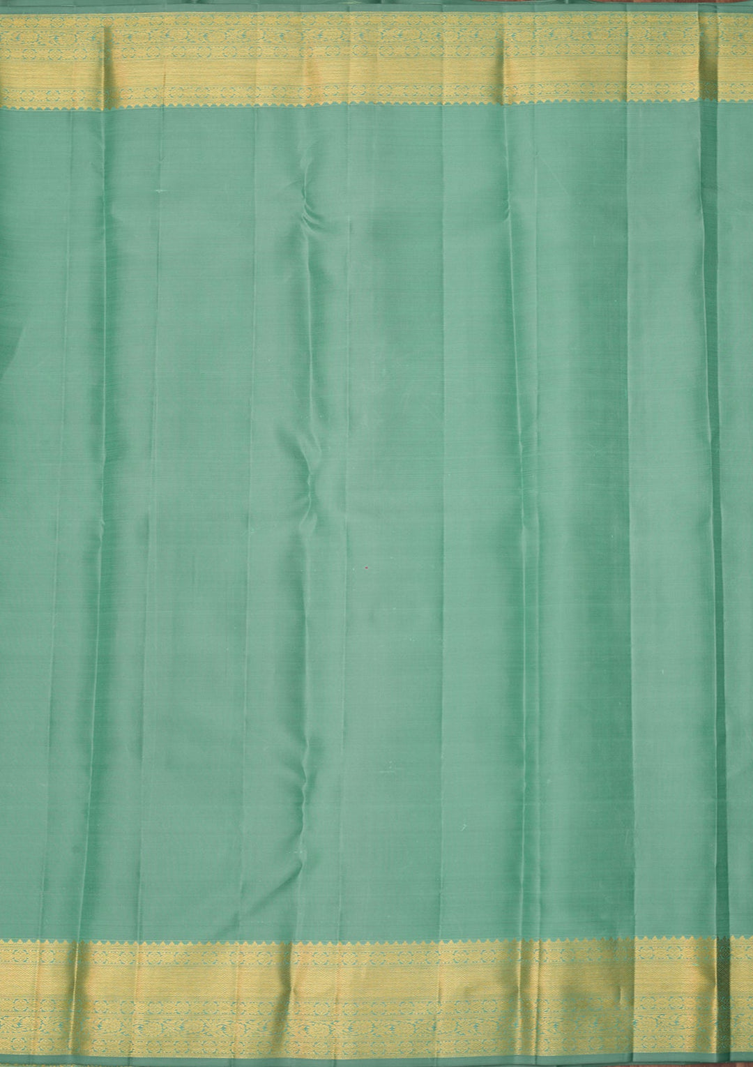 Sea Green Dharmavaram Pure Silk Saree With Matching Blouse Piece