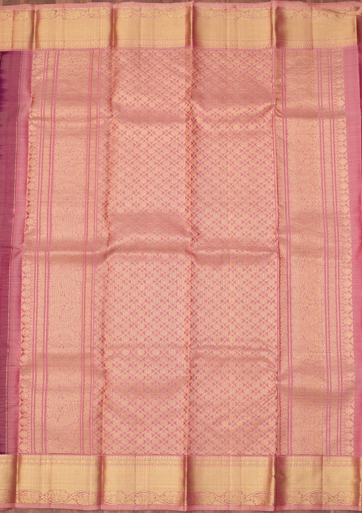 Wine Dharmavaram Pure Silk Saree With Matching Blouse Piece