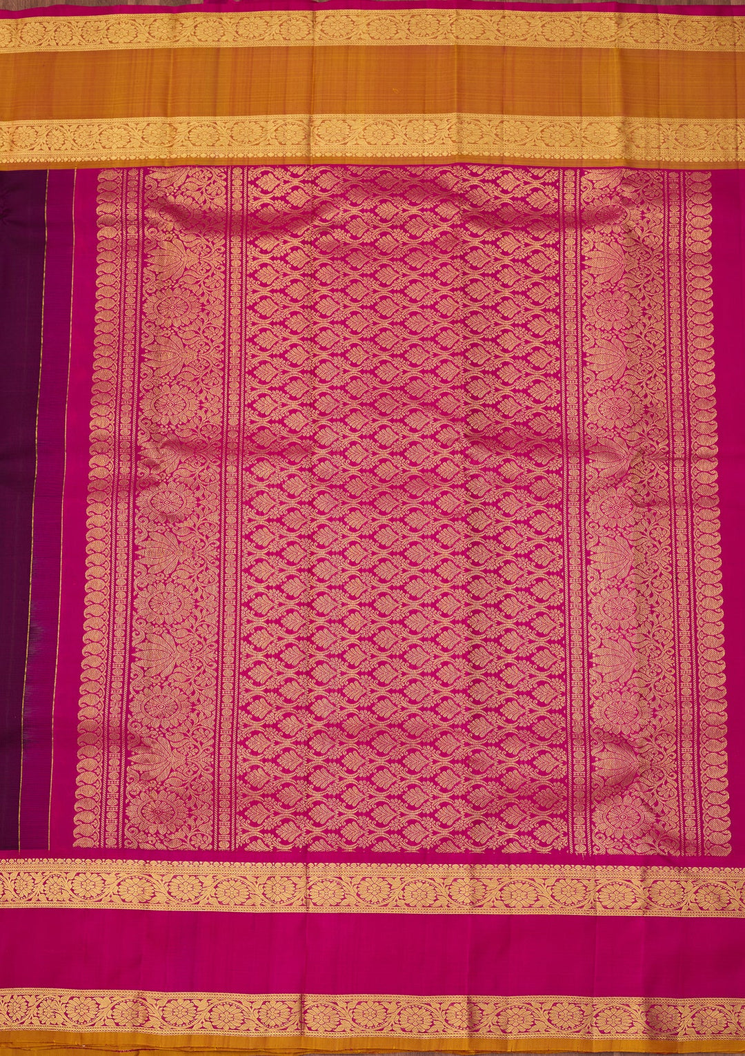 Wine Dharmavaram Pure Silk Saree With Matching Blouse Piece