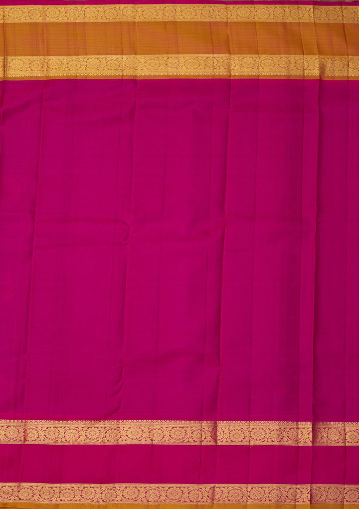Wine Dharmavaram Pure Silk Saree With Matching Blouse Piece