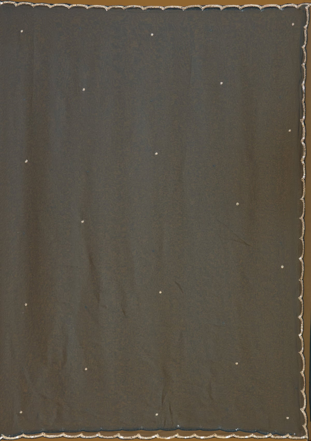 Blue Zariwork (Silver) Crepe Readymade Salwar Suit