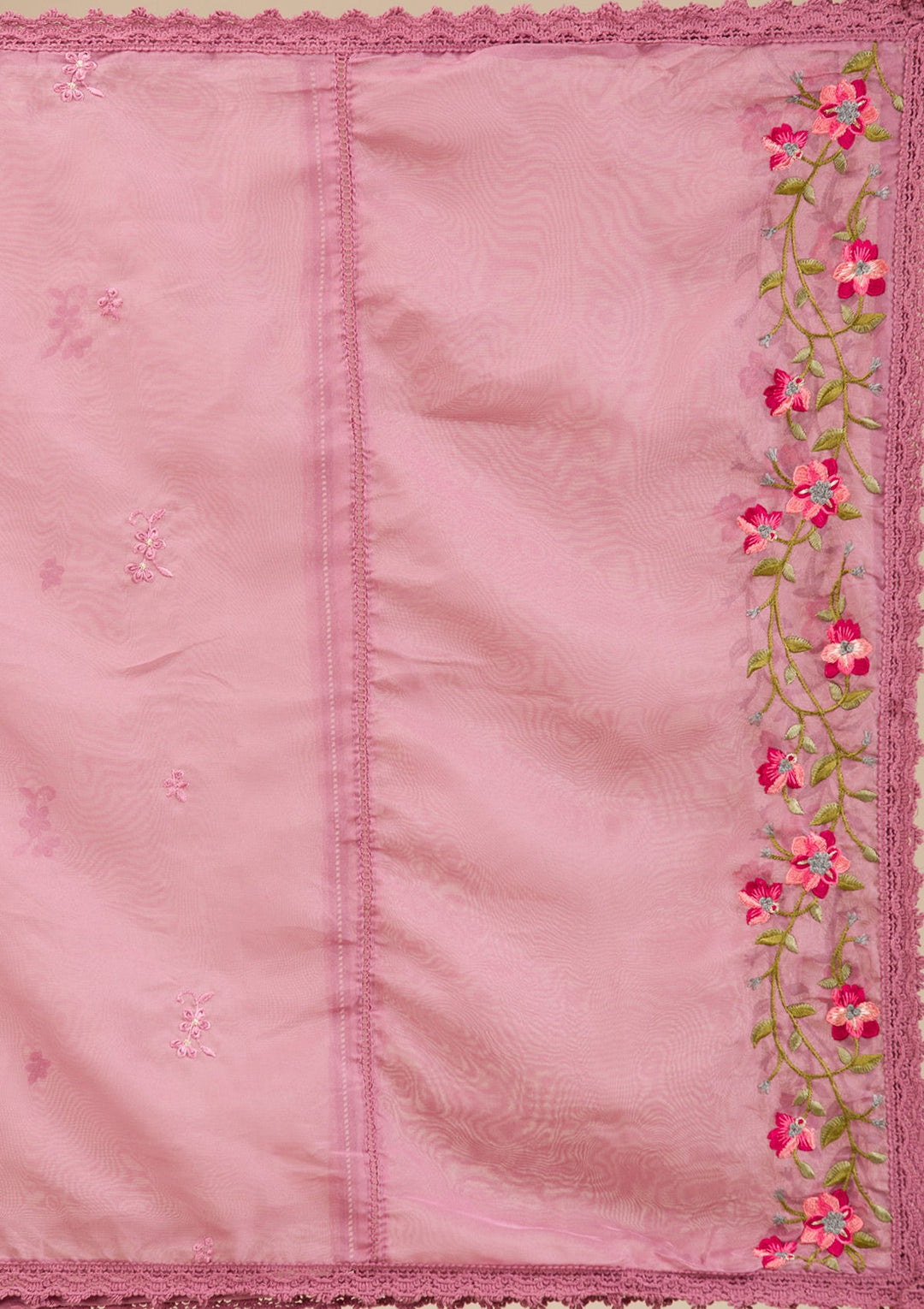 Mauve Threadwork Crepe Readymade Salwar Suit-koskii