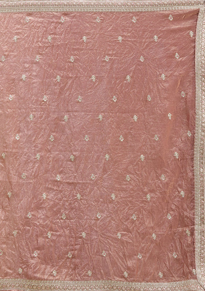 Copper Zariwork (Gold) Tissue Readymade Salwar Suit-koskii