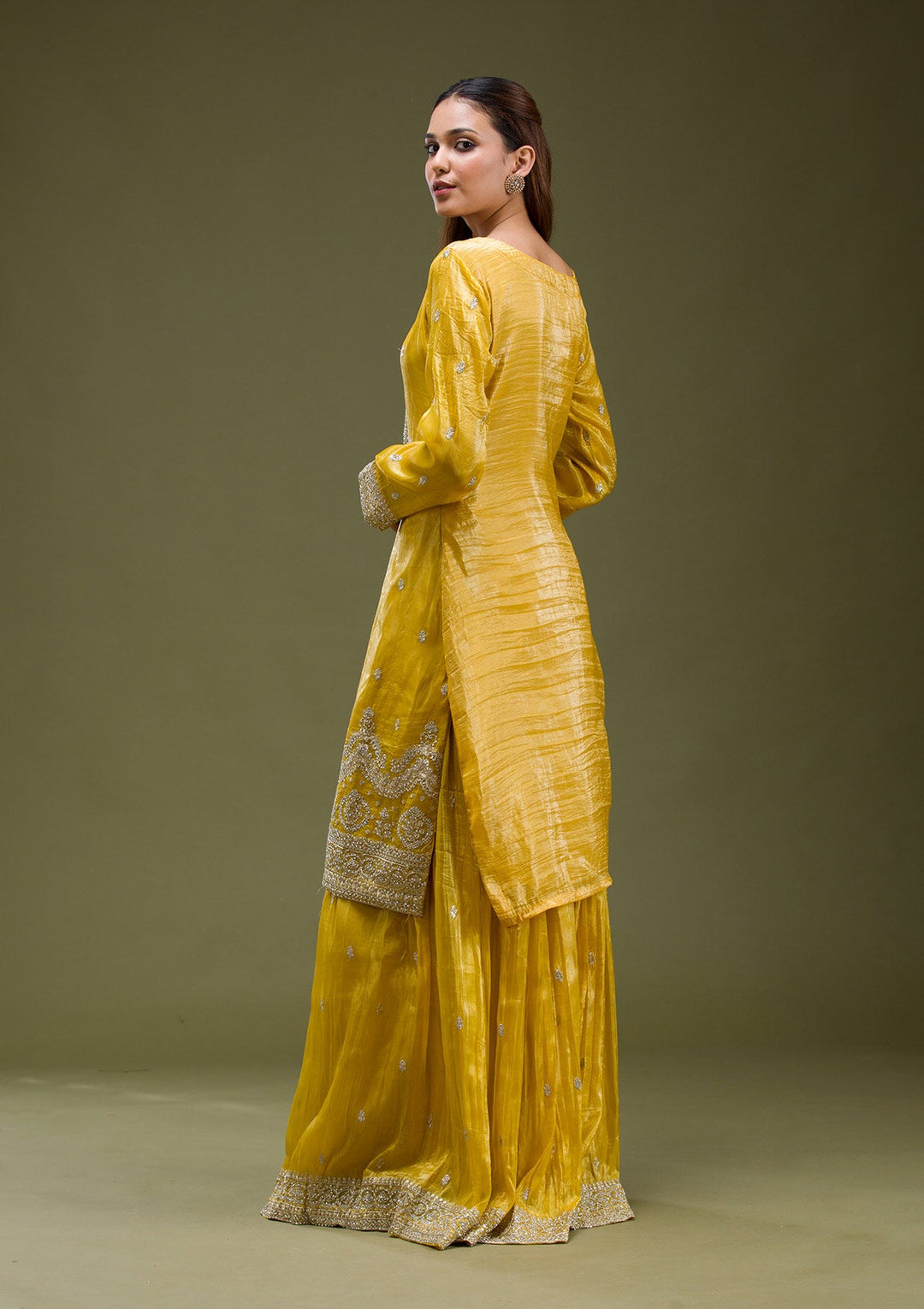 Wine Threadwork Georgette Saree-koskii