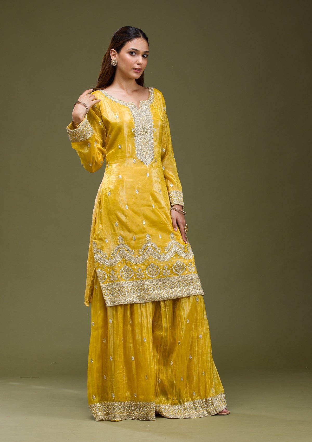 Wine Threadwork Georgette Saree-koskii