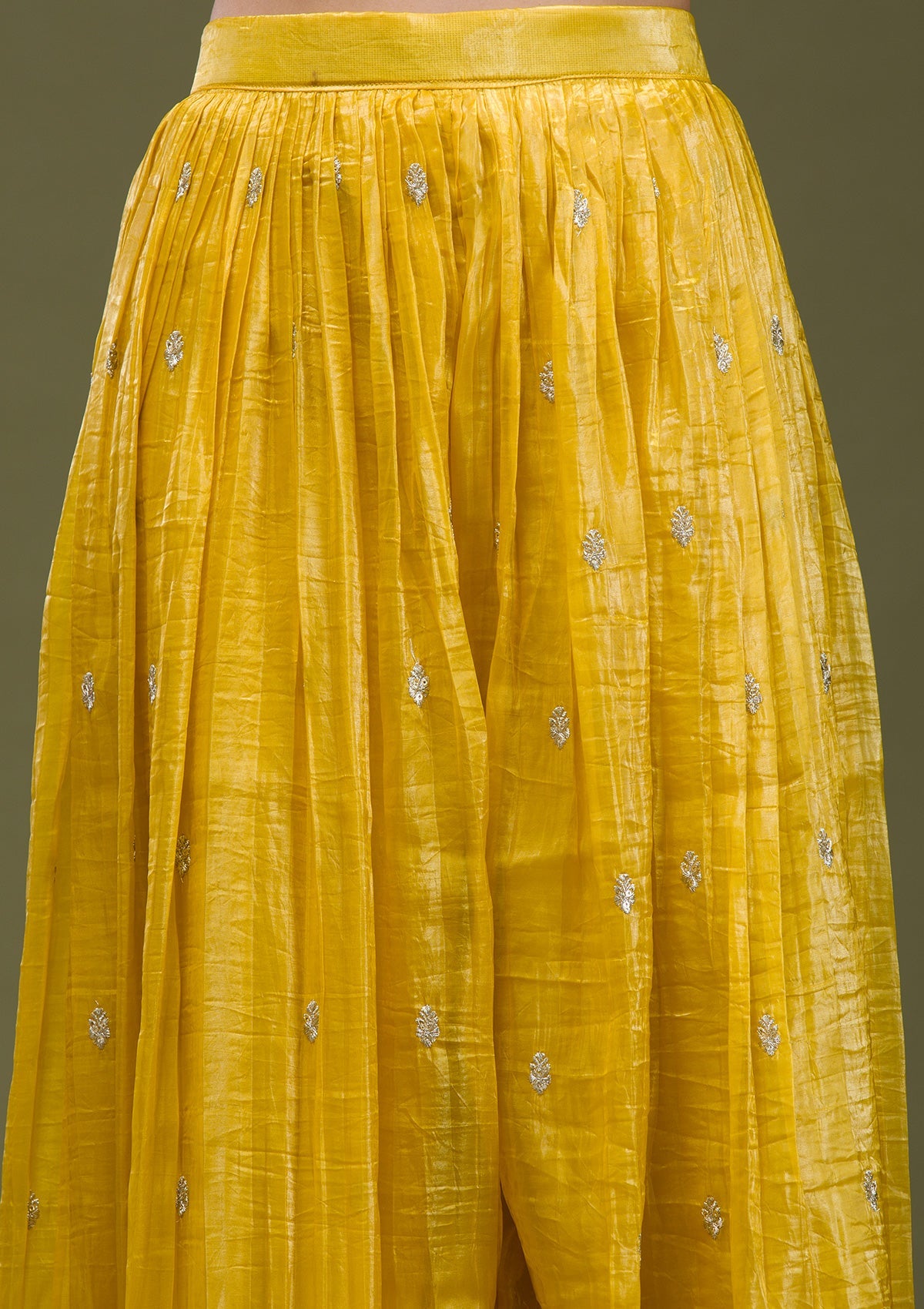 Brown Stonework Chiffon Saree-koskii