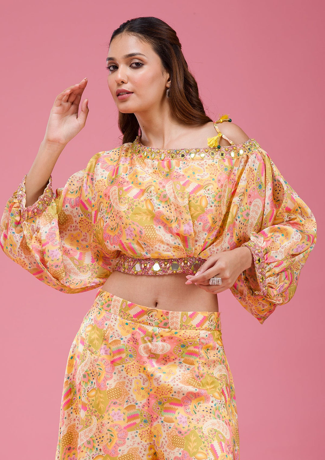 Purple Threadwork Georgette Saree-koskii