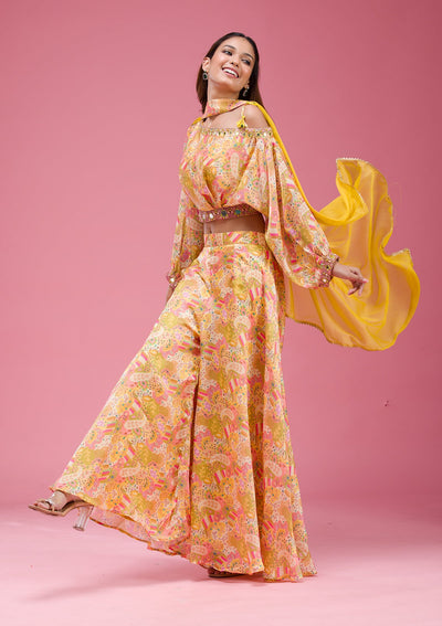 Purple Threadwork Georgette Saree-koskii