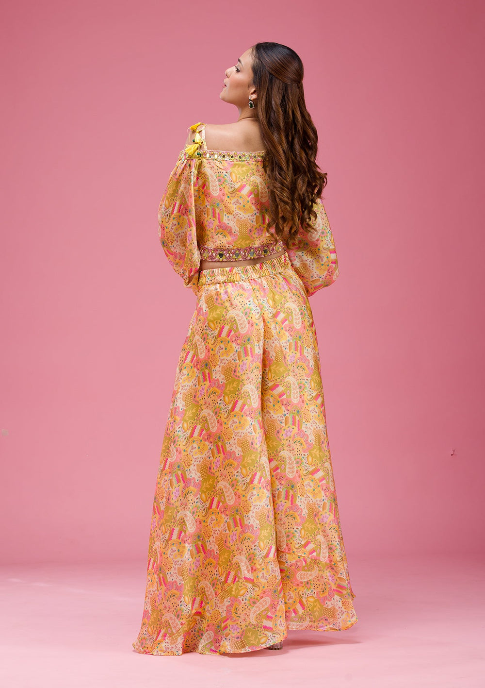 Wine Kashmiri Georgette Saree-koskii