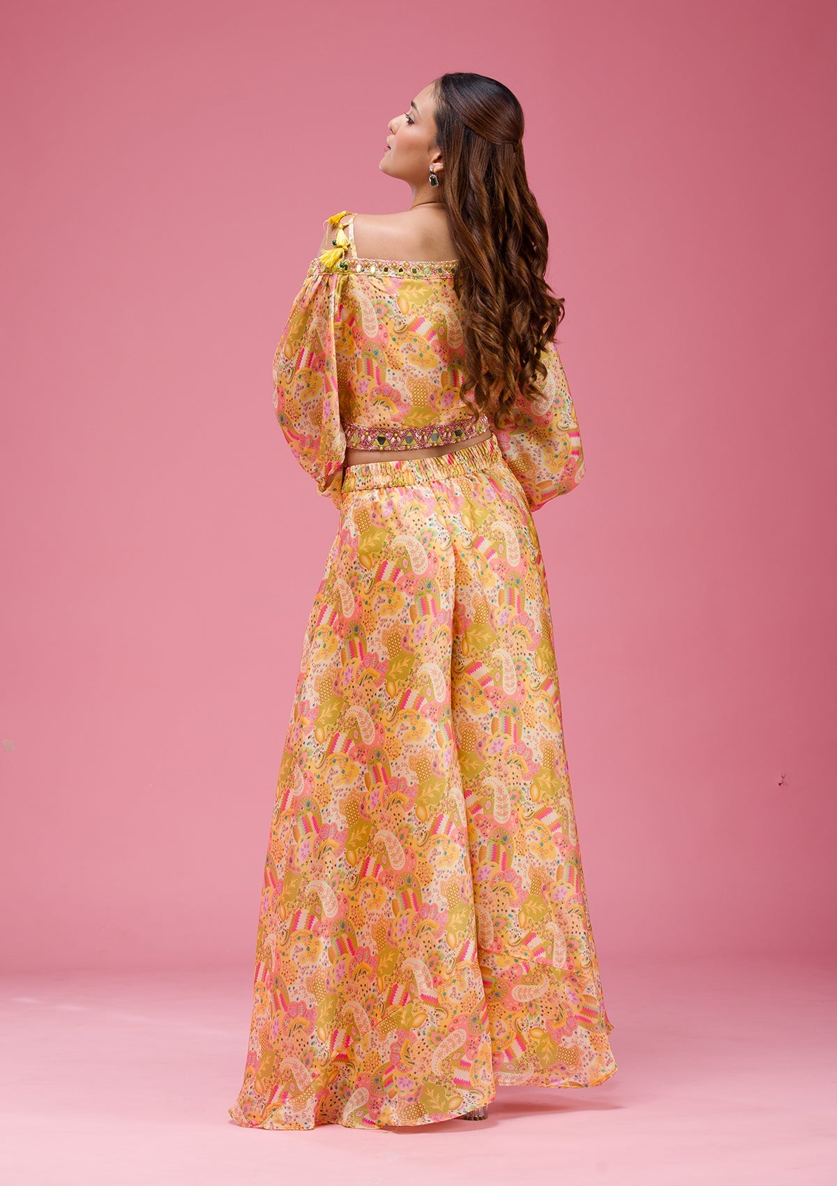 Wine Kashmiri Georgette Saree-koskii