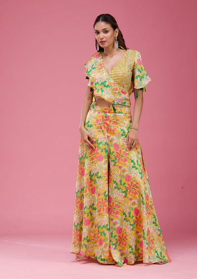 Rani Pink Cording Chinon Saree-koskii