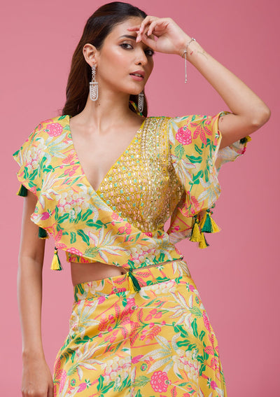 Rama Green Cording Chinon Saree-koskii