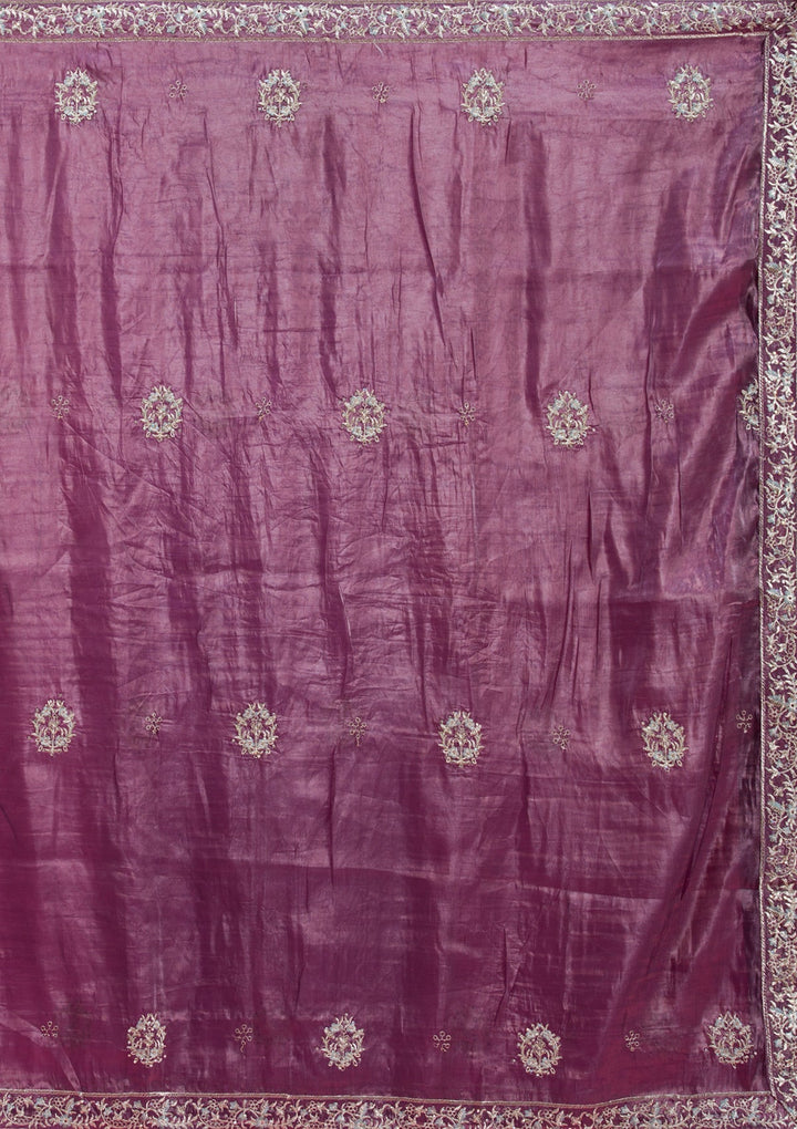 Beige Sequins Net Readymade Lehenga-koskii