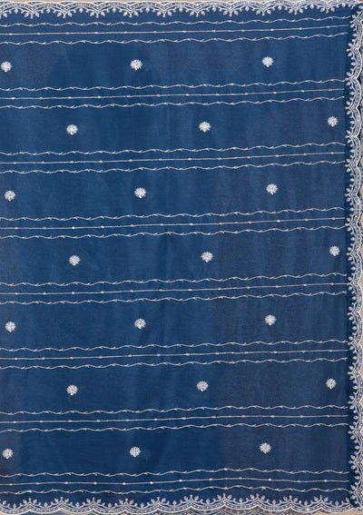 Purple Kashmiri Georgette Saree-koskii