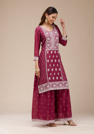 Pink  Banarasi Semi-Stitched Lehenga-koskii