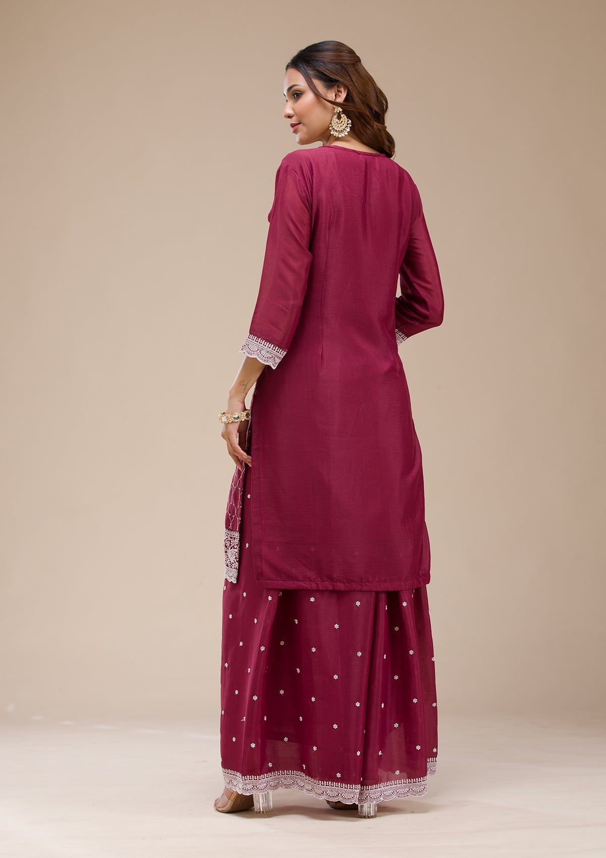 Pink  Banarasi Semi-Stitched Lehenga-koskii