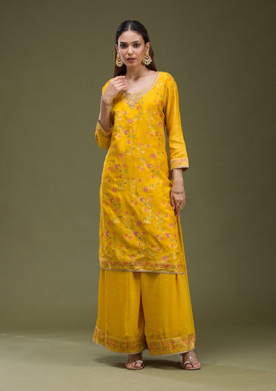 Beige  Banarasi Semi-Stitched Lehenga-koskii