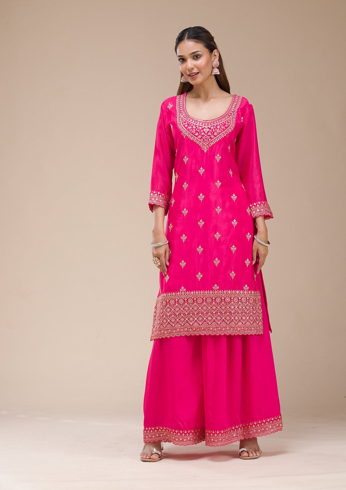 Off White  Banarasi Semi-Stitched Lehenga-koskii