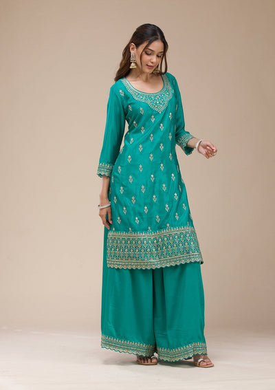 Beige  Banarasi Semi-stitched Lehenga-koskii
