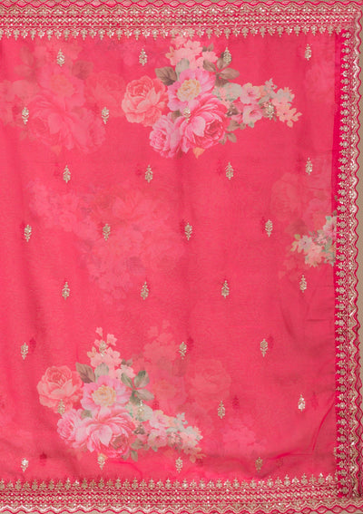 Beige Pearlwork Net Readymade Lehenga-koskii