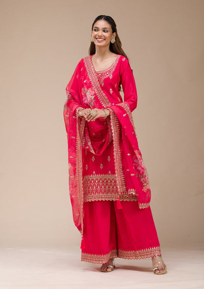 Pista Green Sequins Organza Readymade Lehenga-koskii