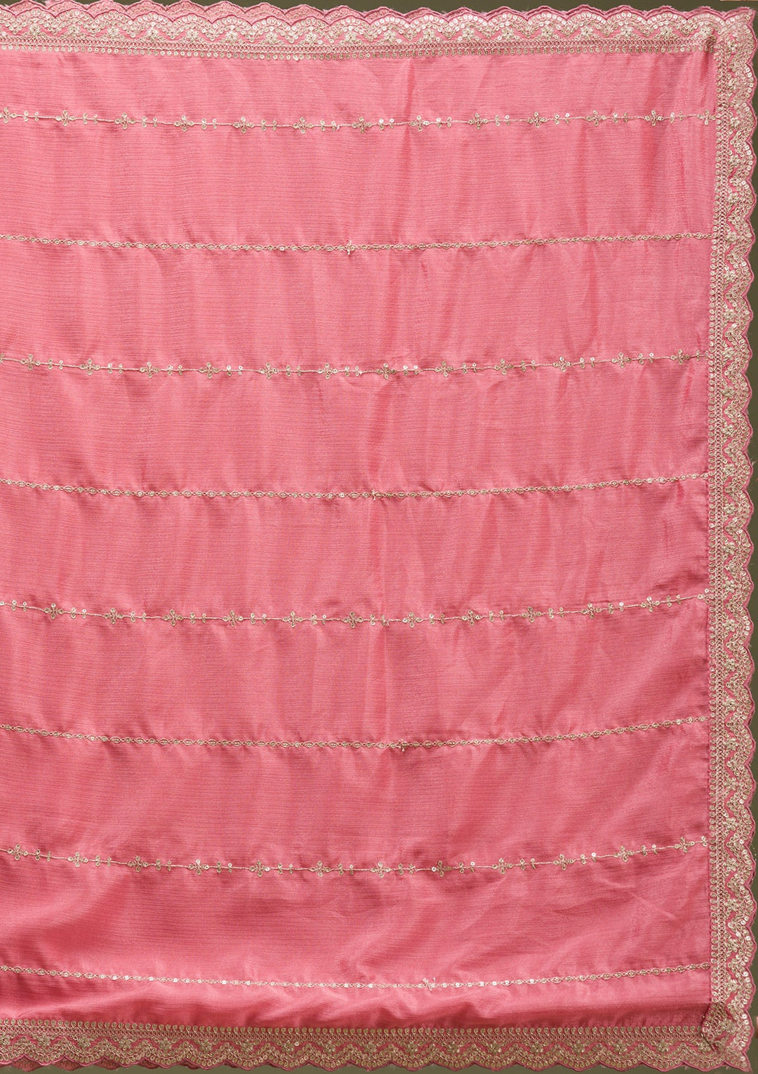 Beige Banarasi Semi-Stitched Lehenga-koskii