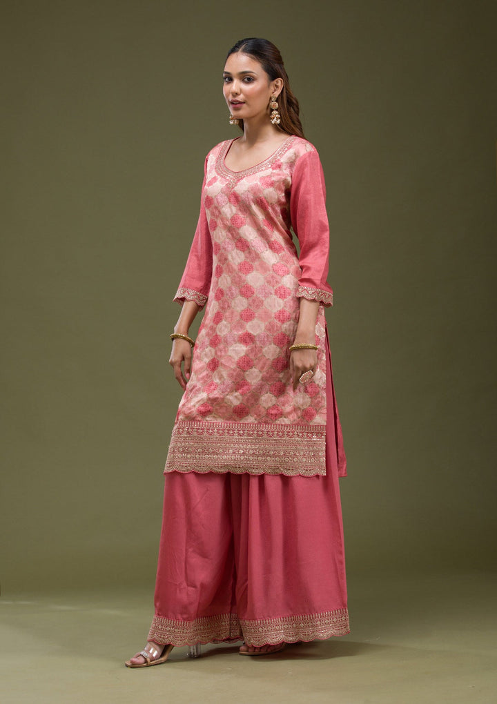 Beige Banarasi Semi-Stitched Lehenga-koskii