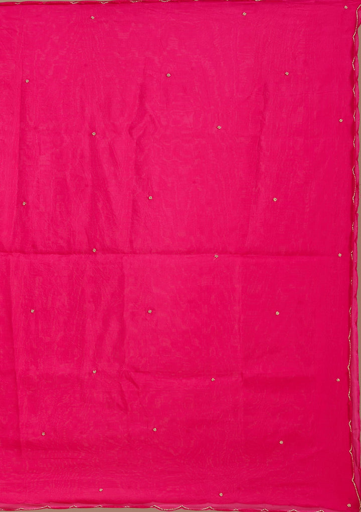 Rani Pink No Work (Plain) Satin Readymade Salwar Suit