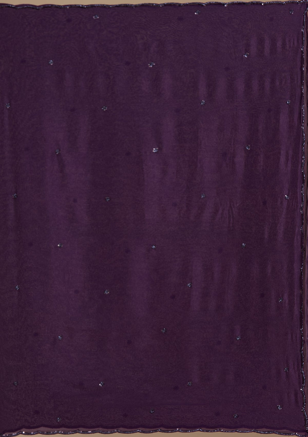 Purple Cutdana Satin Readymade Salwar Suit-koskii