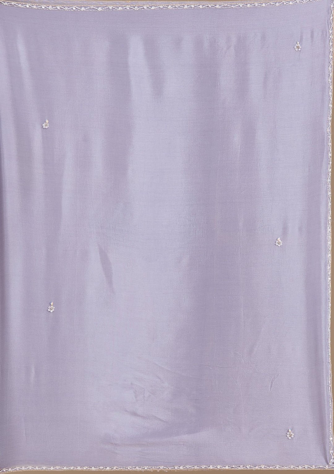 Light Lavender Mirrorwork Tissue Readymade Salwar Suit-koskii