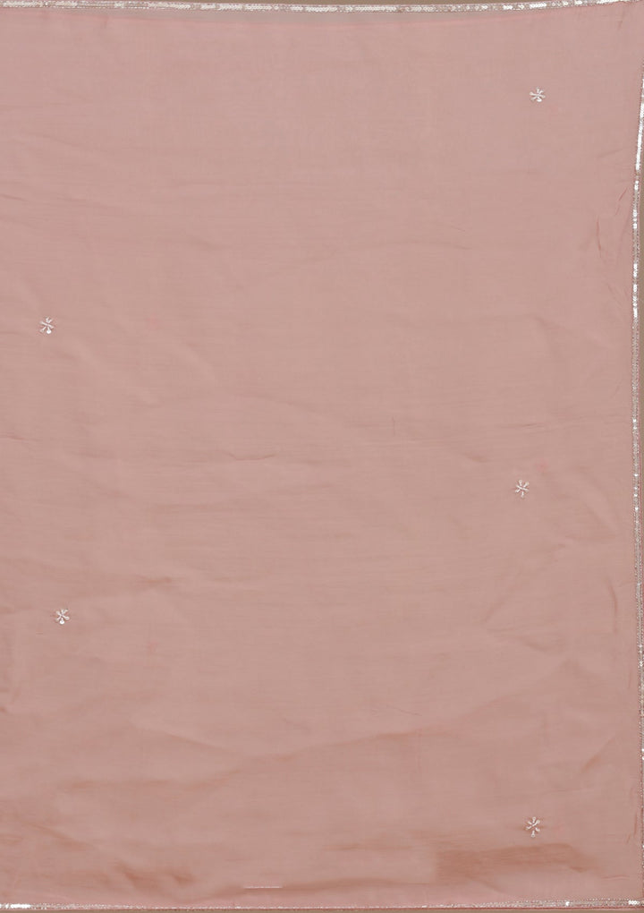 Peach Cutdana Tissue Readymade Salwar Suit_koskii