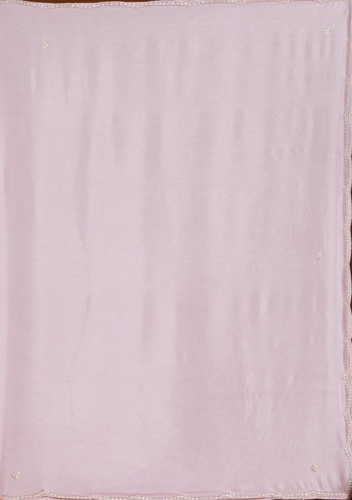 Baby Pink Cutdana Tissue Readymade Salwar Suit