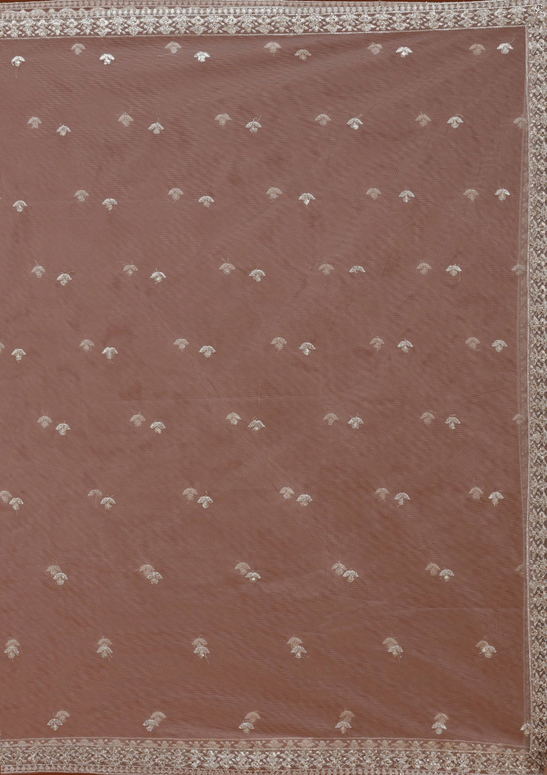 Beige Zardozi (Gold) Net Readymade Salwar Suit_koskii
