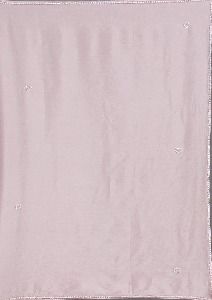 Pink Cutdana Tissue Readymade Salwar Suit