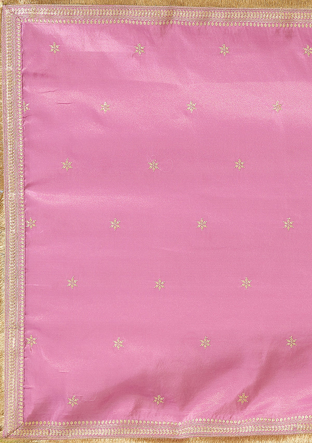 Dark Onion Pink Pitawork Tissue Readymade Salwar Suit-koskii