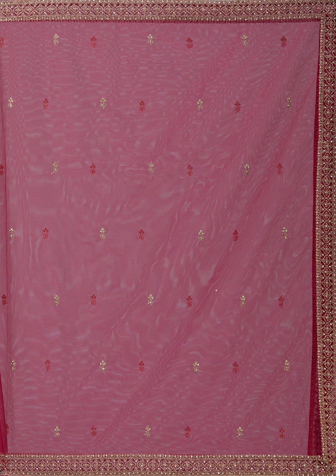 Maroon Stonework (Gold) Georgette Readymade Salwar Suit