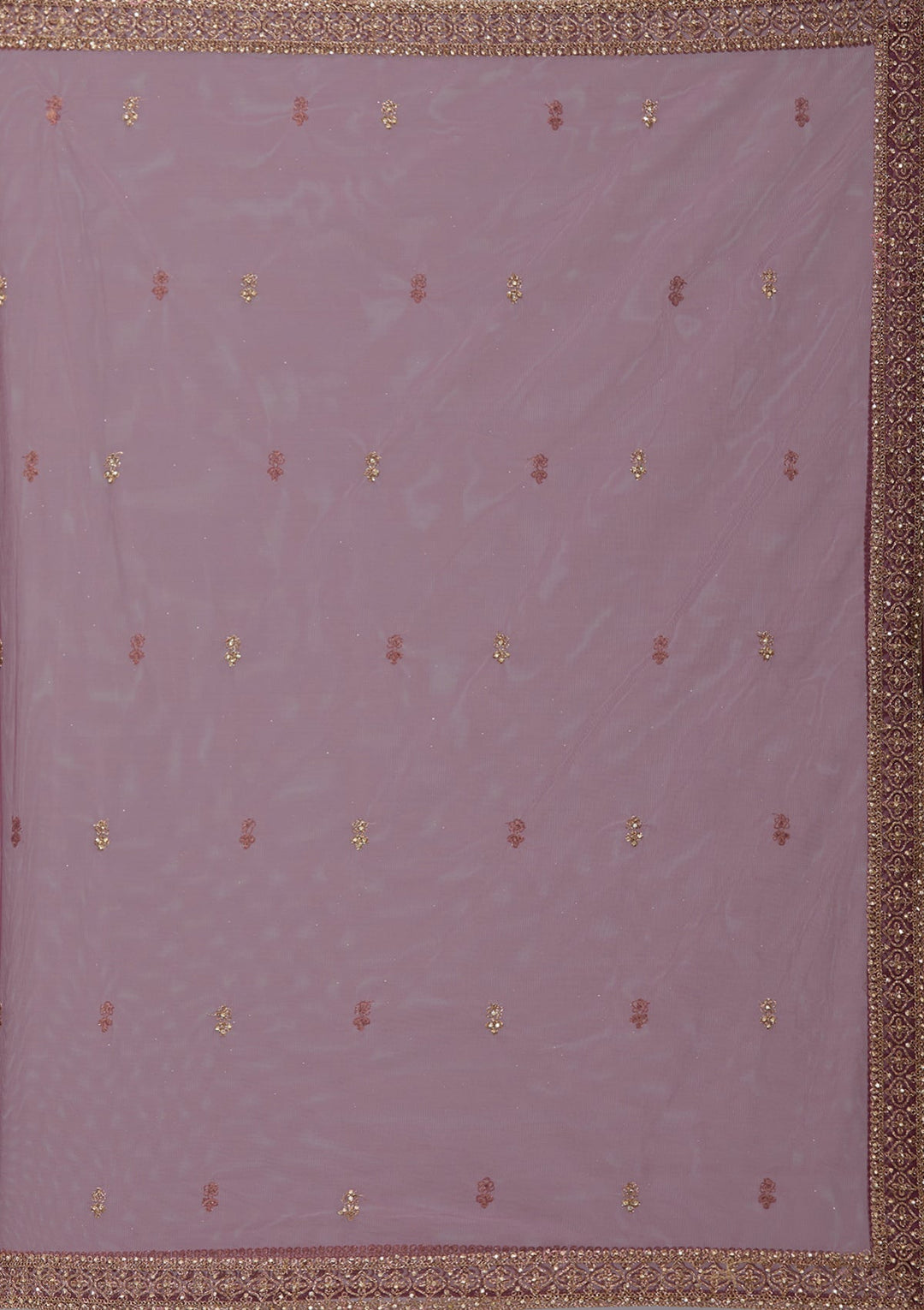 Wine Stonework (Gold) Georgette Readymade Salwar Suit