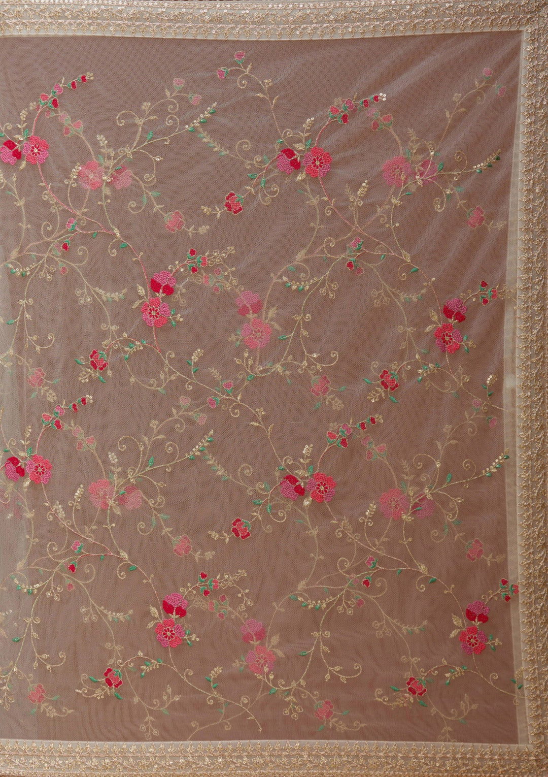 Off White Zariwork Brocade Readymade Salwar Suit